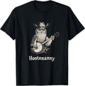 Vintage Hootenanny Owl Playing Banjo Folk Music