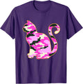 Camo pink Cat Lover I love cats shirt