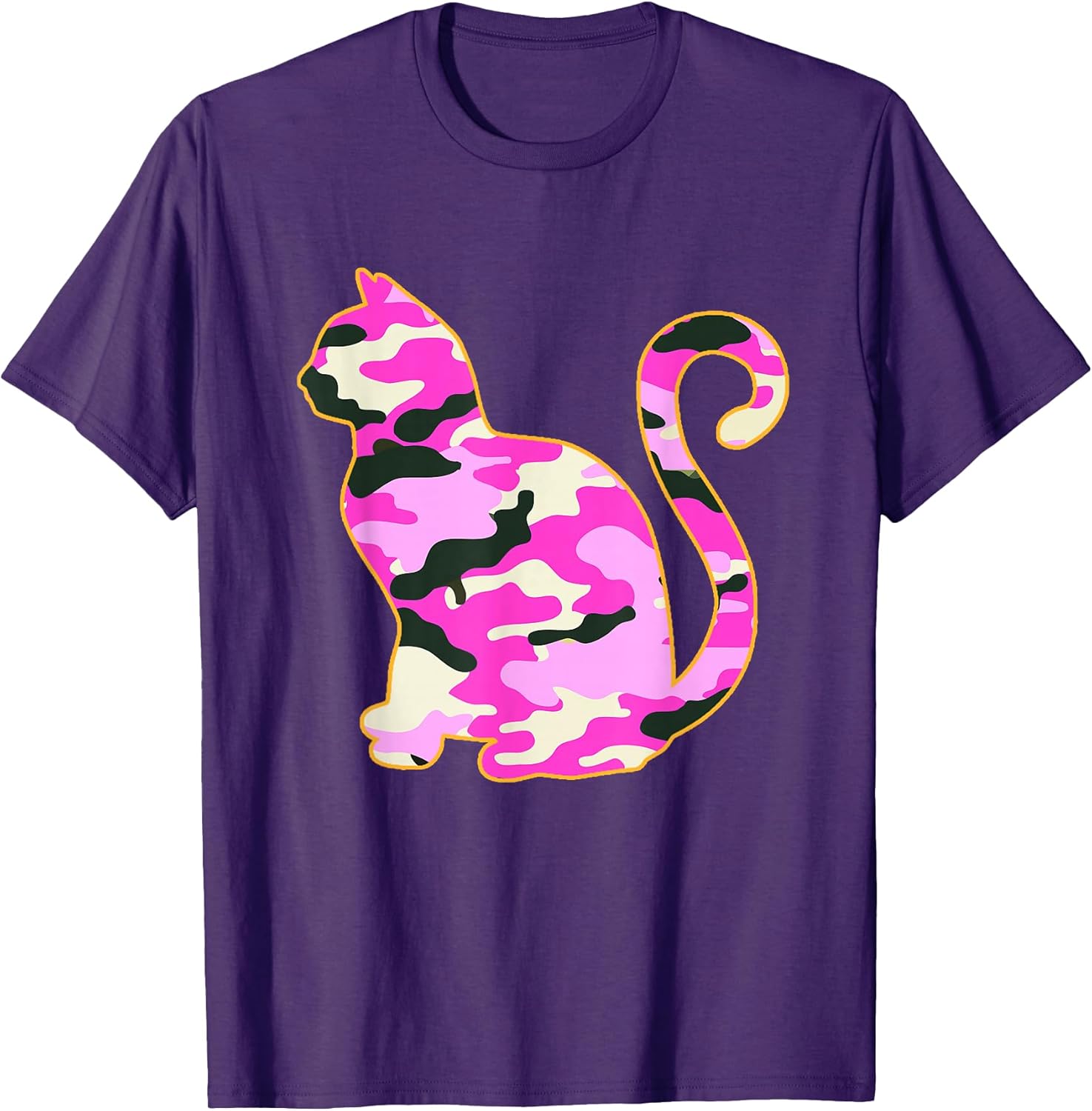 Camo pink Cat Lover I love cats shirt