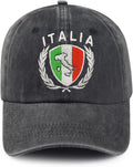 Italy Italia Italian Flag Embroidered Hat for Men Women Cotton Adjustable Baseball Cap Hats