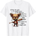 Funny Hitting The Gym To Release Stress Tee Shirt