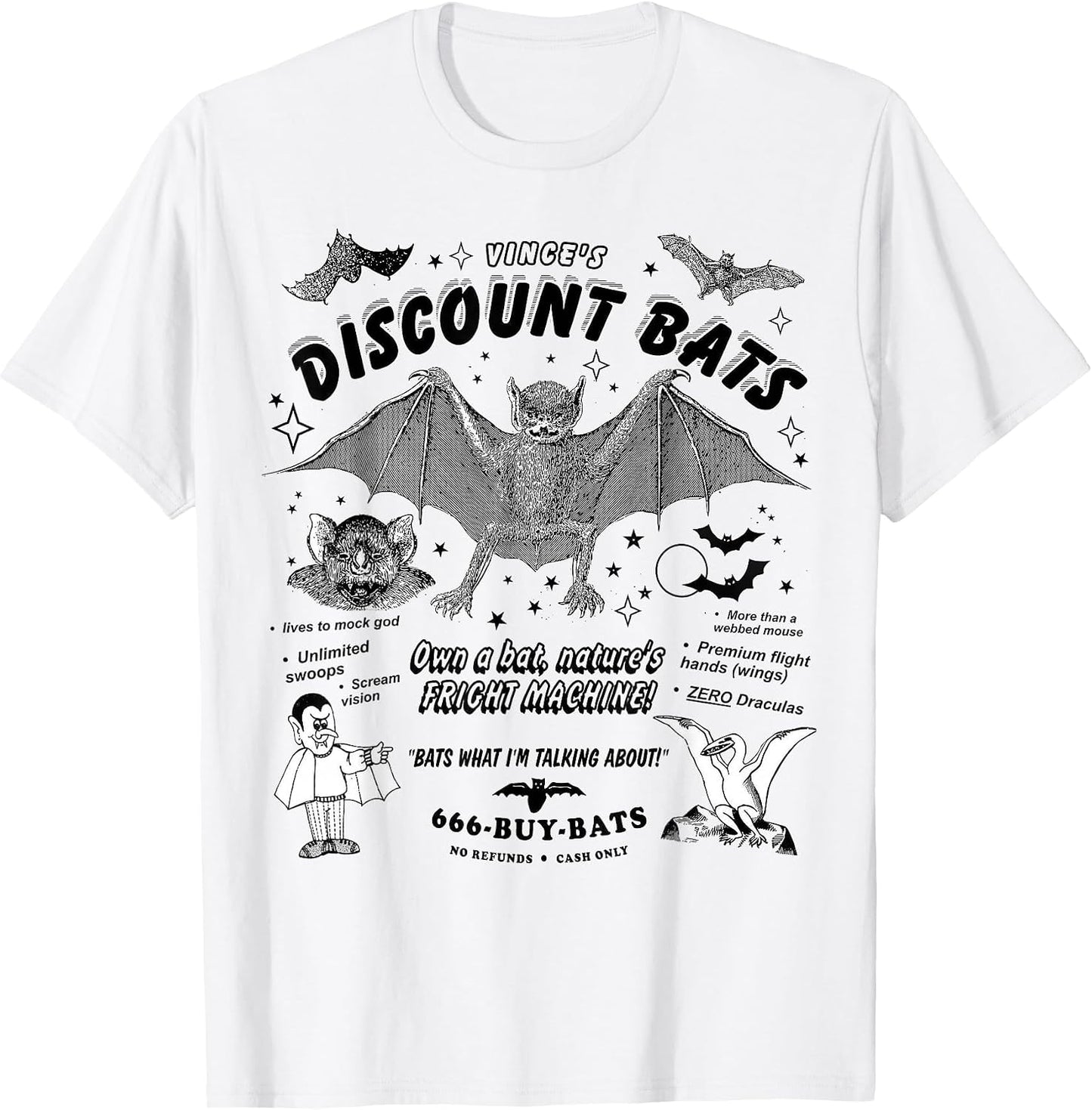 Funny Vince's Discount Bats by Arcane Bullshit Tee