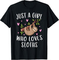 Funny Sloth Lovers Shirts For Girls