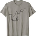 Cute Pet Tee I Love My Cat Best Friend Fist Bump Cat Lovers T-Shirt Small