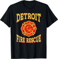 Detroit Fire Dept. Fire And Rescue Vintage Merch
