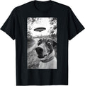 Funny Dog Selfie UFO Space Graphic Tees Gifts