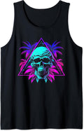 Skull Vaporwave Retrowave Aesthetic Synthwave 80s