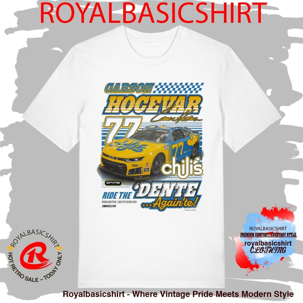 77 Carson Hocevar Chilis Throwback T-Shirt