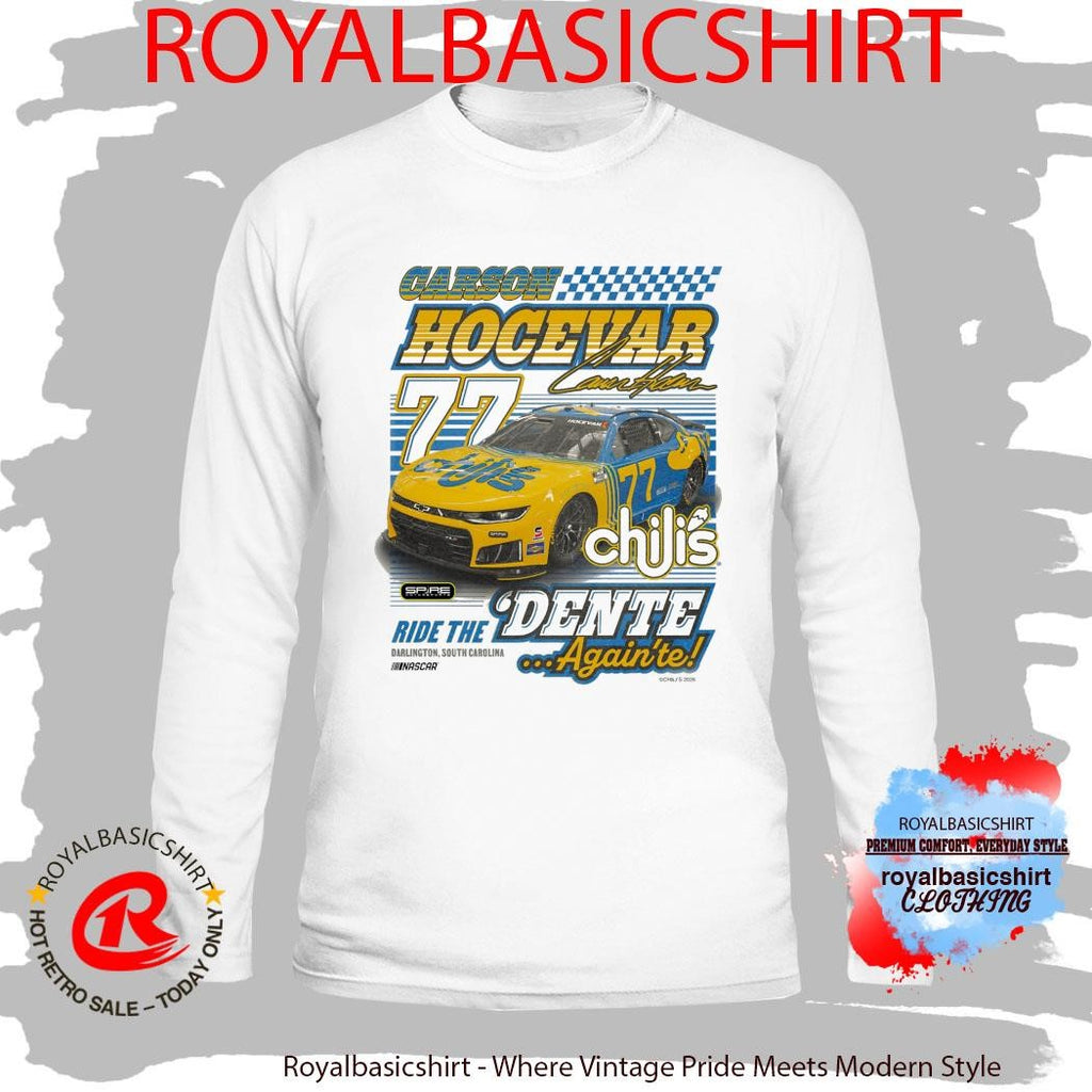 77 Carson Hocevar Chilis Throwback T-Shirt