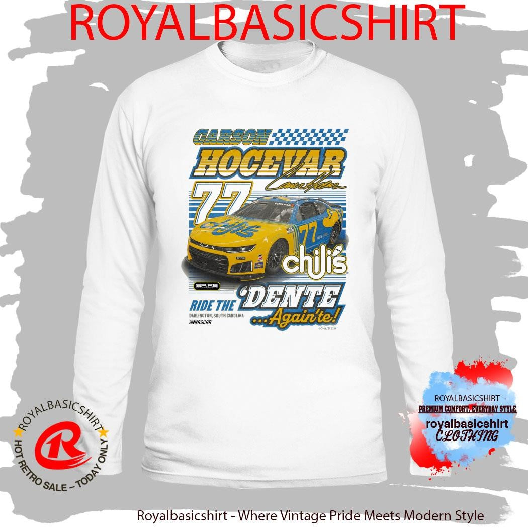 77 Carson Hocevar Chilis Throwback T-Shirt