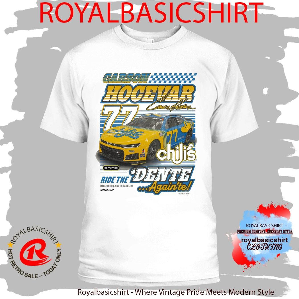 77 Carson Hocevar Chilis Throwback T-Shirt