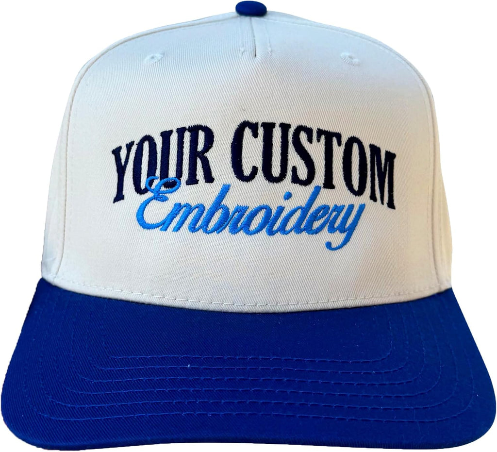 Custom Embroidery Hat Personalized Embroidered Cap Add Your Own Text Adjustable Make Your Own