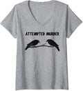 Attempted Murder Of Crows Funny Birdwatcher Pun