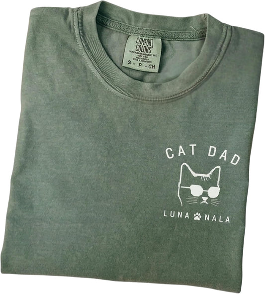 Personalized Cat Dad Shirt, Custom Cute Cat Shirt for Men, Funny Cat Dad Gifts, Father's Day