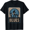 Electric guitar blues band vintage music style T-Shirt