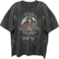 AC/DC High Voltage T Shirt for Men & Women Front & Back Print 76 Tour Crewneck Tee - Rock Band Tshirt