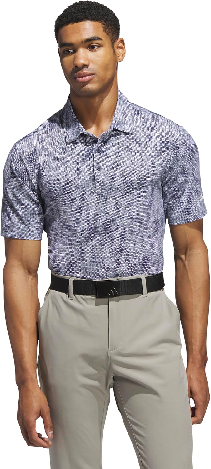 Men's Ultimate365 Textured Print Polo Shirt