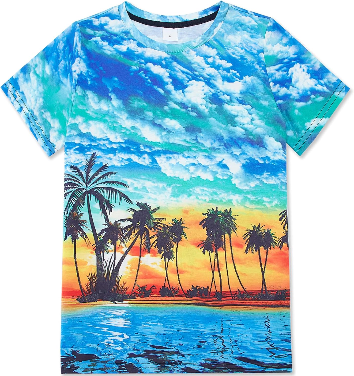 Boys Girls 3D Graphic Printed T-Shirts Short Sleeve Summer tees for 4-14 Years