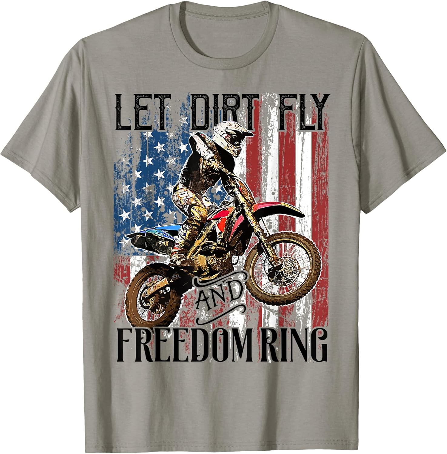 Patriotic Dirt Bike Racing Shirts