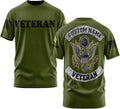 Personalized Veteran & Military Rank Insignia T-Shirt for Men, Army Military All Over Prints Shirt