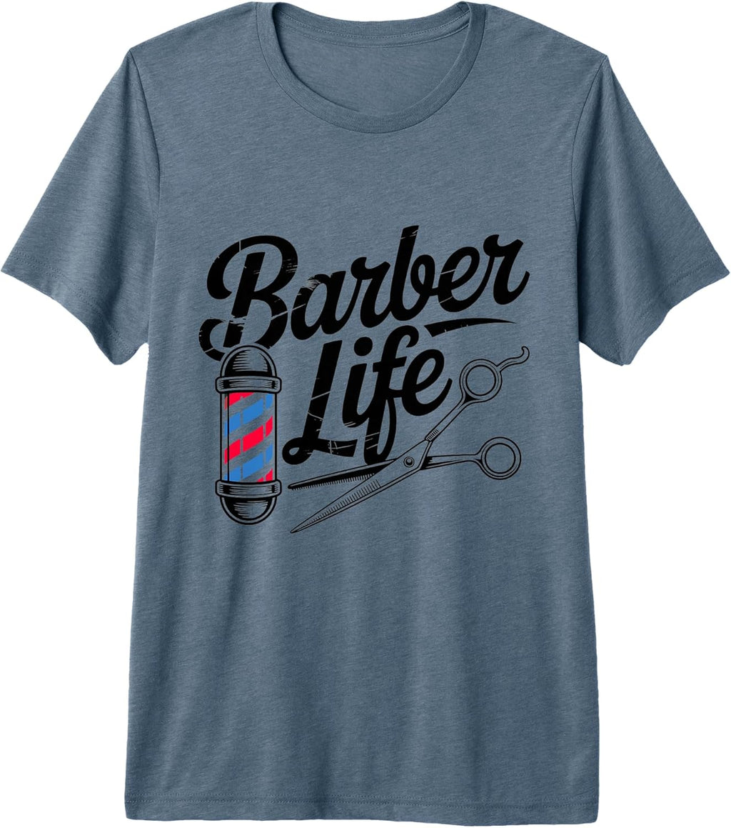 Vintage Barber's Pole Tee Hair Hairstylist