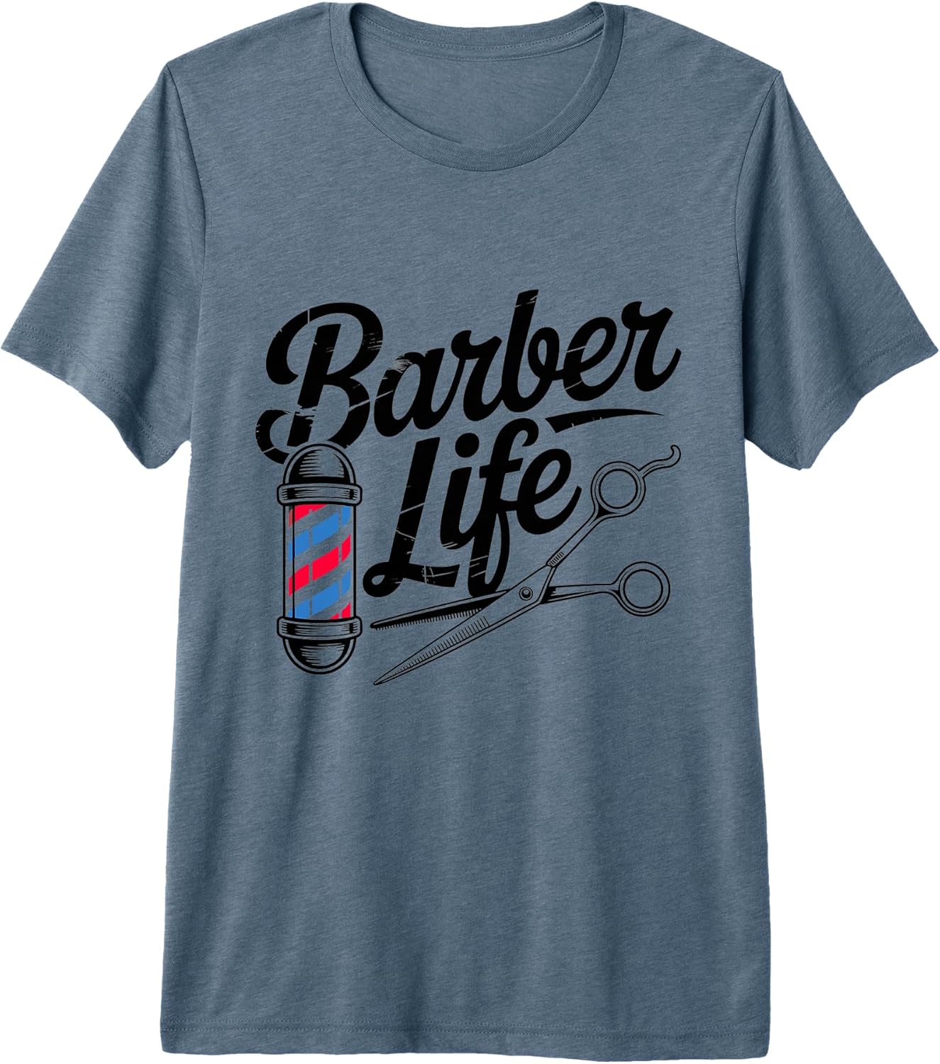 Vintage Barber's Pole Tee Hair Hairstylist
