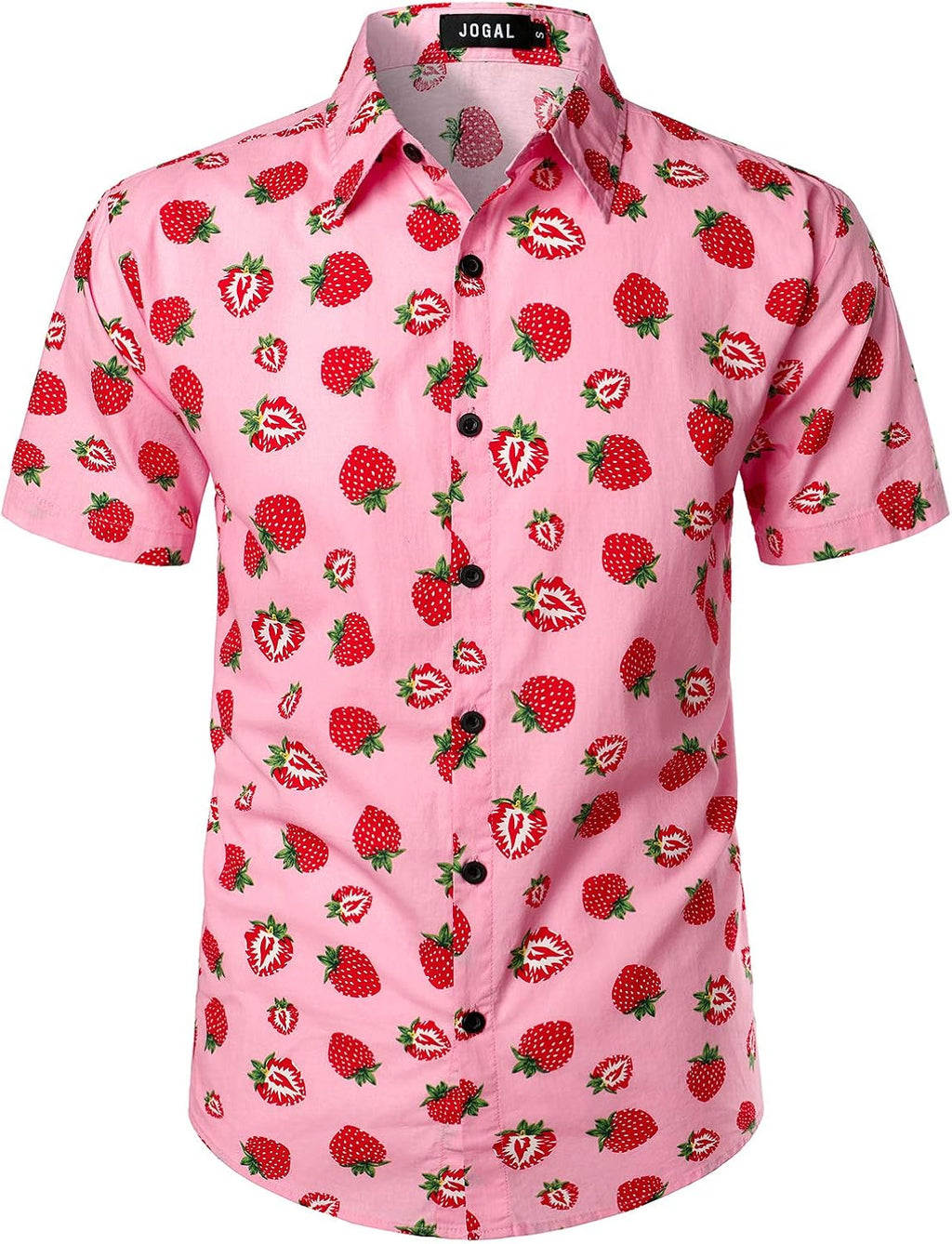 Men's Cotton Button Down Short Sleeve Hawaiian Shirt