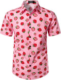 Men's Cotton Button Down Short Sleeve Hawaiian Shirt