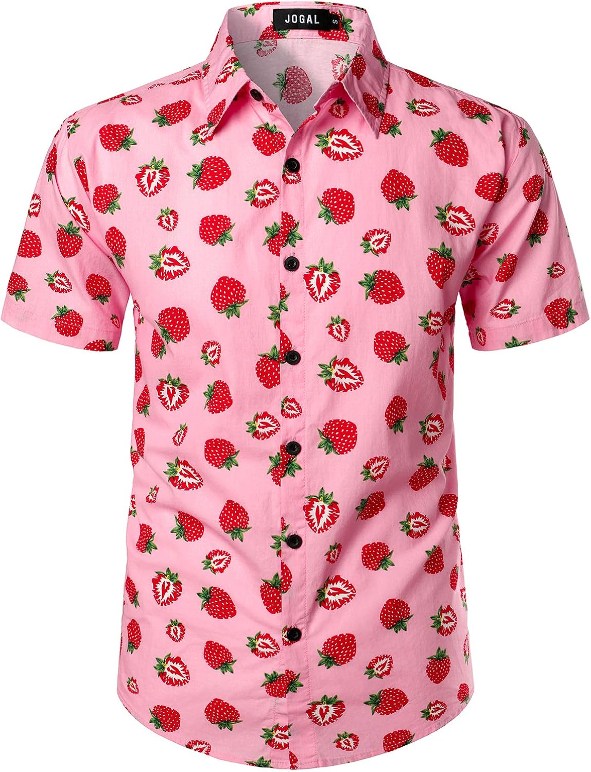 Men's Cotton Button Down Short Sleeve Hawaiian Shirt