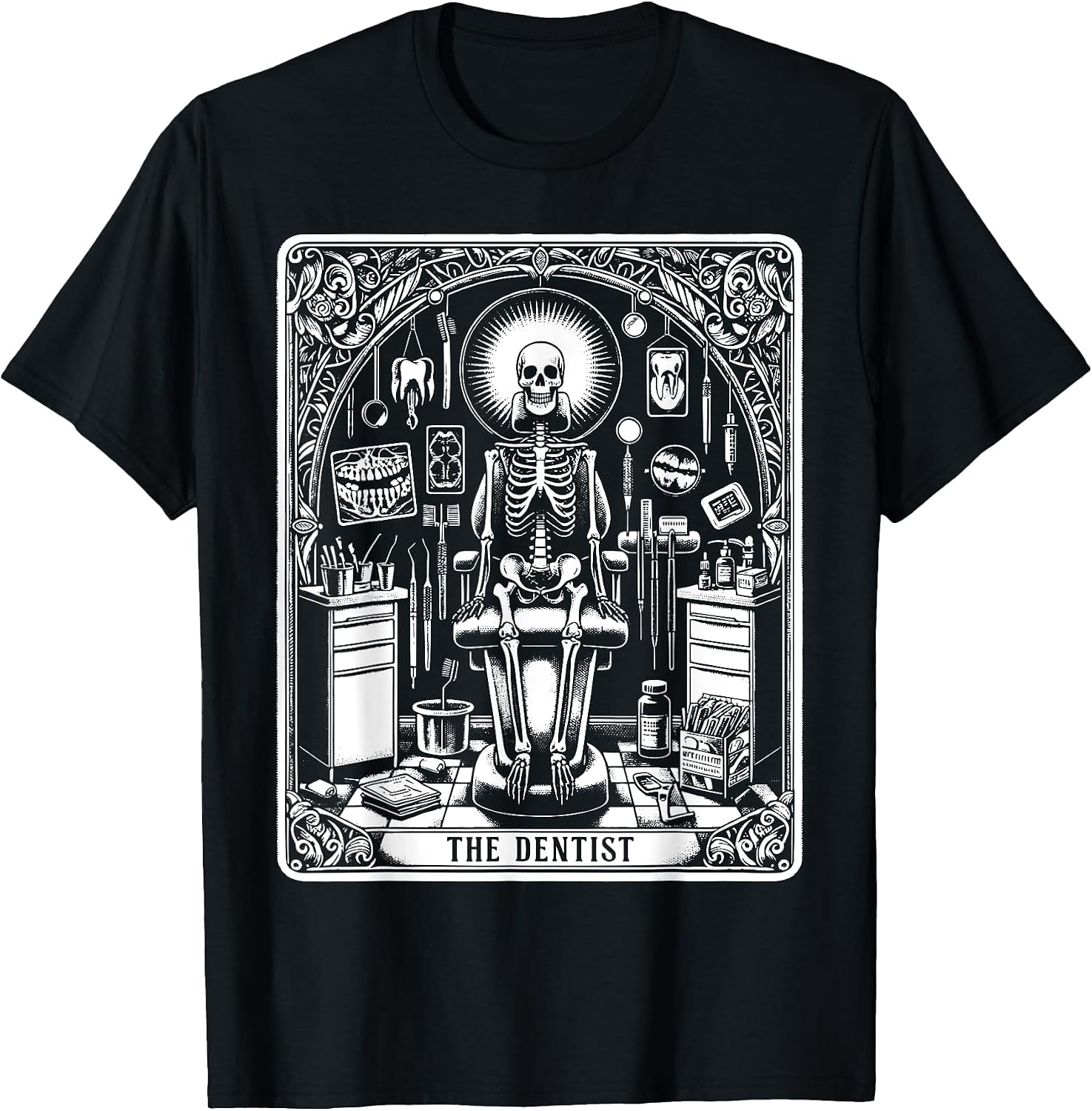 Dentist Tarot Card Skeleton Dental Hygienist