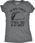 Womens Fitness Taco Funny Gym T Shirt Cool Humor Graphic Muscle Tee for Ladies