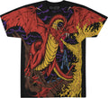 Unisex Adult Dragon Vintage All Over Print Short Sleeve T-Shirt