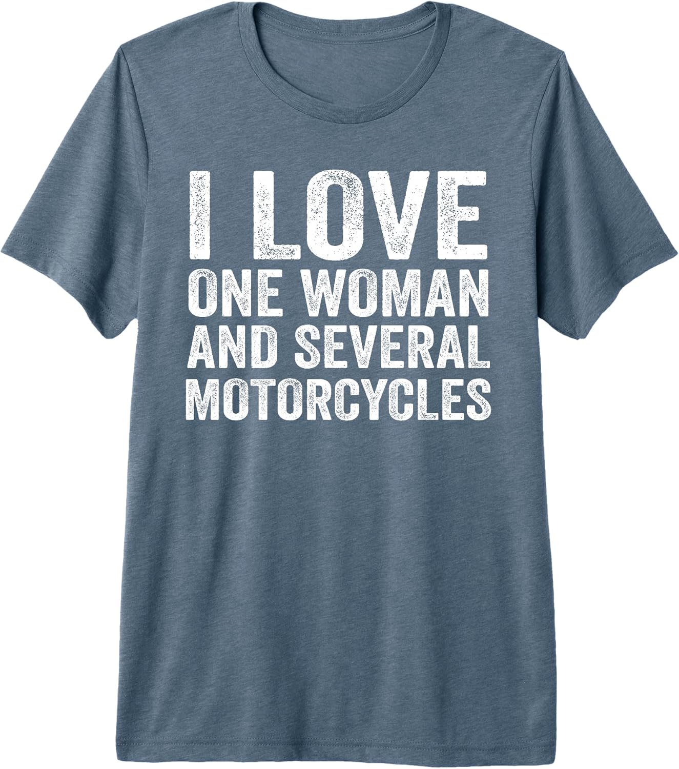 I Love One Woman And Several Motorcycles Biker Tee