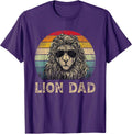 Lion Dad Vintage Retro Fathers Day Funny Gift