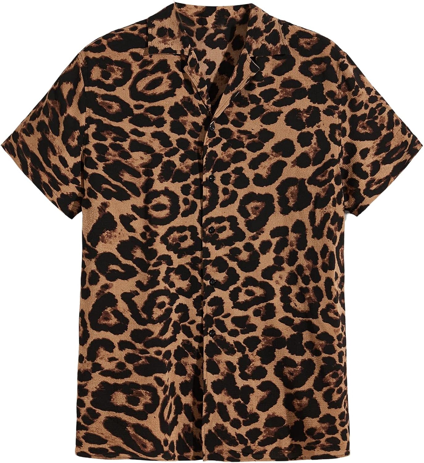 Men's Striped Shirts Casual Short Sleeve Button Down Shirts