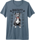 Funny Anatomy Pitbull Dog Cute Pittie Lover Pit Bull Owner Premium Tri-Blend T-Shirt