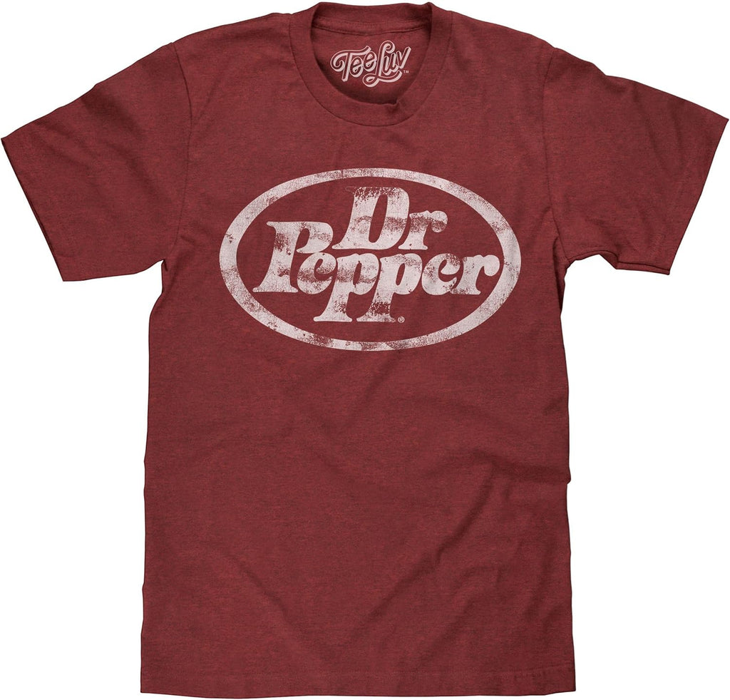 Men's Faded Dr Pepper Soda Logo Shirt