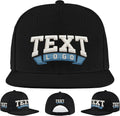 Custom Baseball Cap with 4-Sided Embroidery, Adjustable Unisex Dad Hat, 100% Washed Cotton, Personalized Text Logo