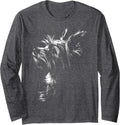 Cute Yorkie Dog Art Yorkshire Terrier Dog Lovers Yorkie Moms Long Sleeve T-Shirt