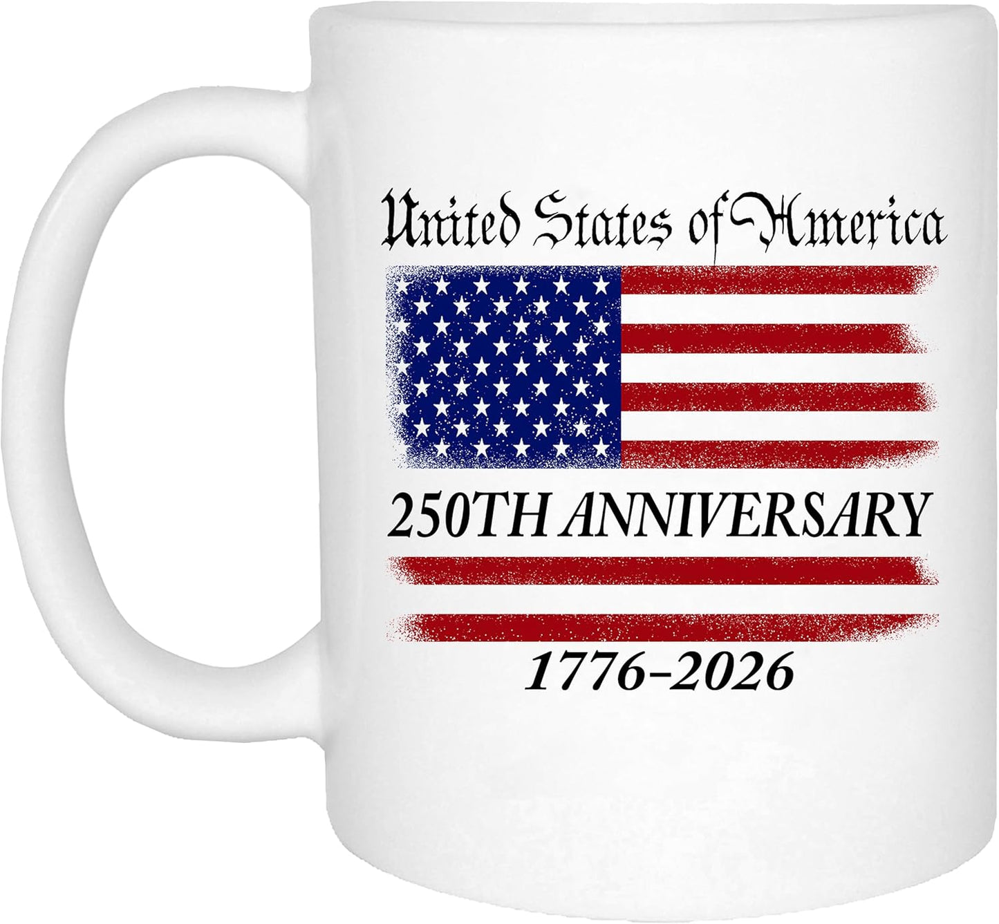 Rogue River Tactical 250th Anniversary America Years Patriotic USA Flag Funny Coffee Mug Novelty Cup Gift 1776-2026