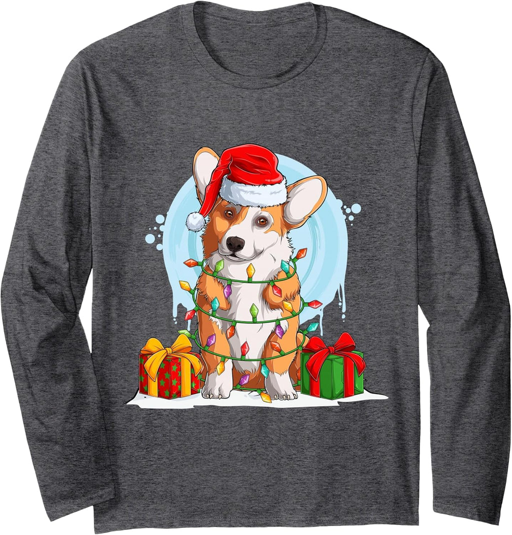 Xmas Costume Christmas Tree Corgi Tops