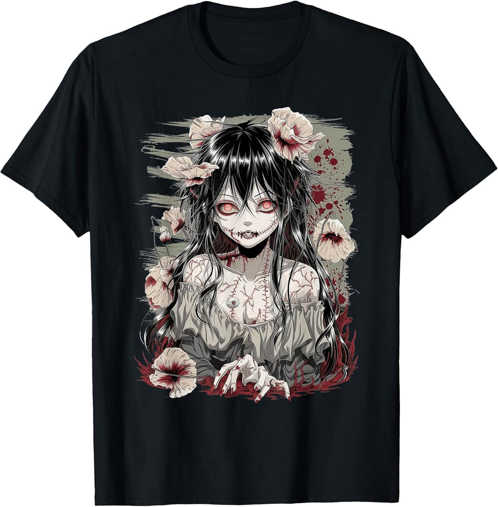 Vintage Anime Manga Horror Graphic