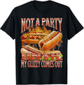 Not A Party Until Glizzy Funny Wiener Hot Dog Meme Bootleg T-Shirt for Men Women