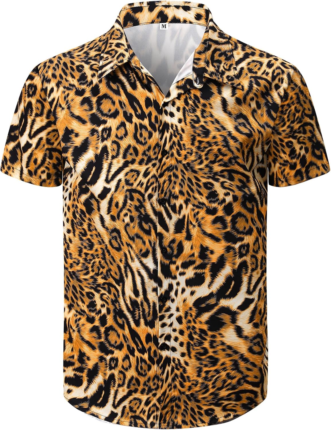 Men's Animal Print Novelty Button Down Hawaiian Shirt, S-4XL