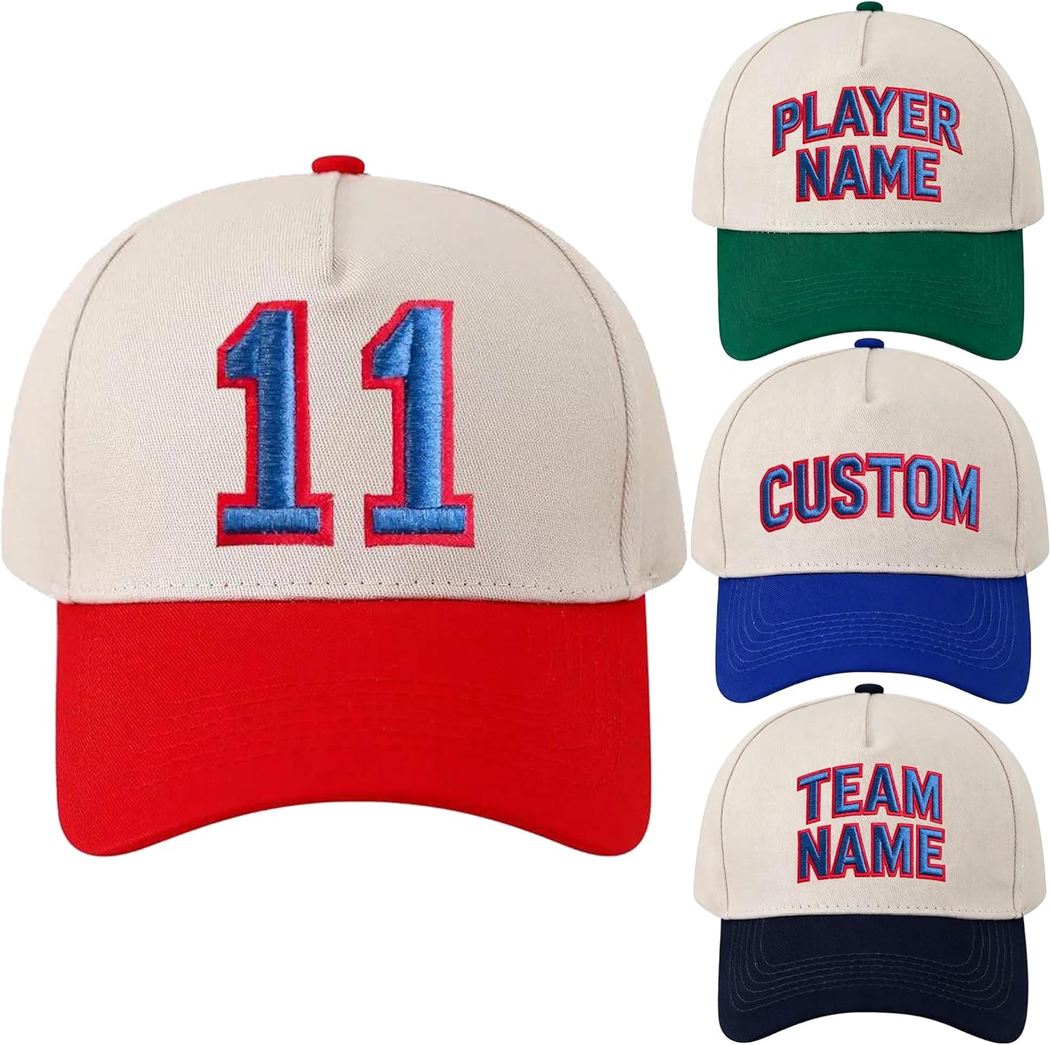 Personalized Embroidery Baseball Hat Custom Number or Letter Game Day Baseball Cap for Sports Lover Dad Mom Men Women