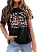 Mental Health Shirt Let Them Shirts - Womens Positive Graphic Tees Mental Health Matters Tshirt Motivational Gift