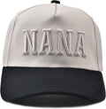 Nana Gifts- 3D Embroidered Nonna Hat Adjustable Cotton Baseball Caps for Grandma Grandparent