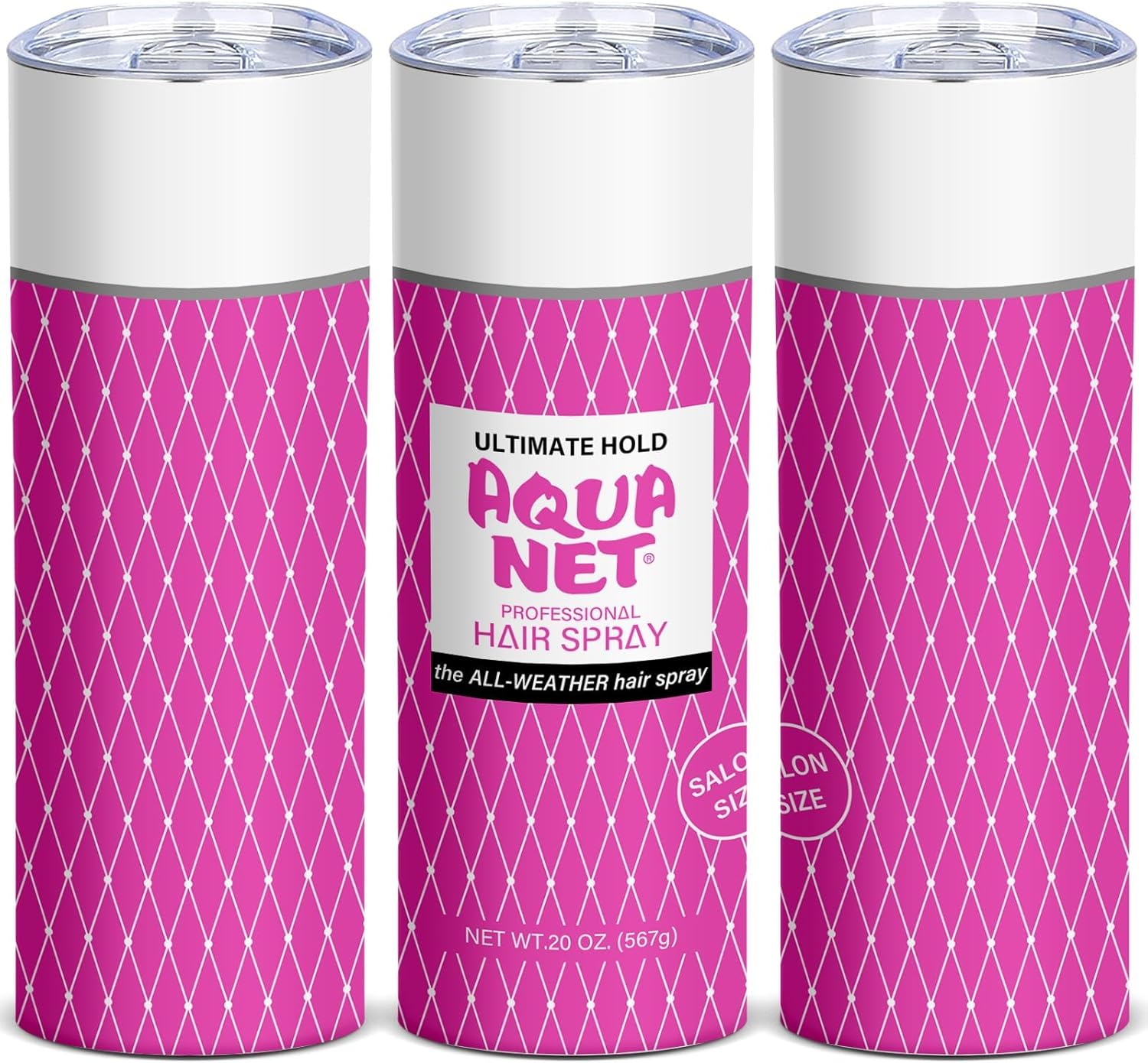 Funny Tumbler, Hairspray Tumbler 20oz Skinny Cup Gift for Women Interesting Packaging Reusable Stainless Steel Coffee Mug with Lid for Hot & Cold Drinks (Pack of 1)