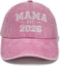 Embroidered Baseball Hats EST 2026 for Mom Dad Grandma Grandpa Papa Nana Uncle and Auntie