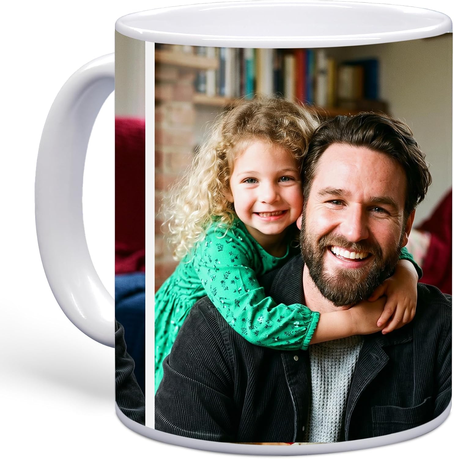 ArtPix 3D Personalized Coffee Mug – Custom Ceramic Cups with Your Photo, Picture, Text, Logo – Customized Gifts for Mom, Women, Wife, Men, Friends – 11 Oz Large Tea Mug White